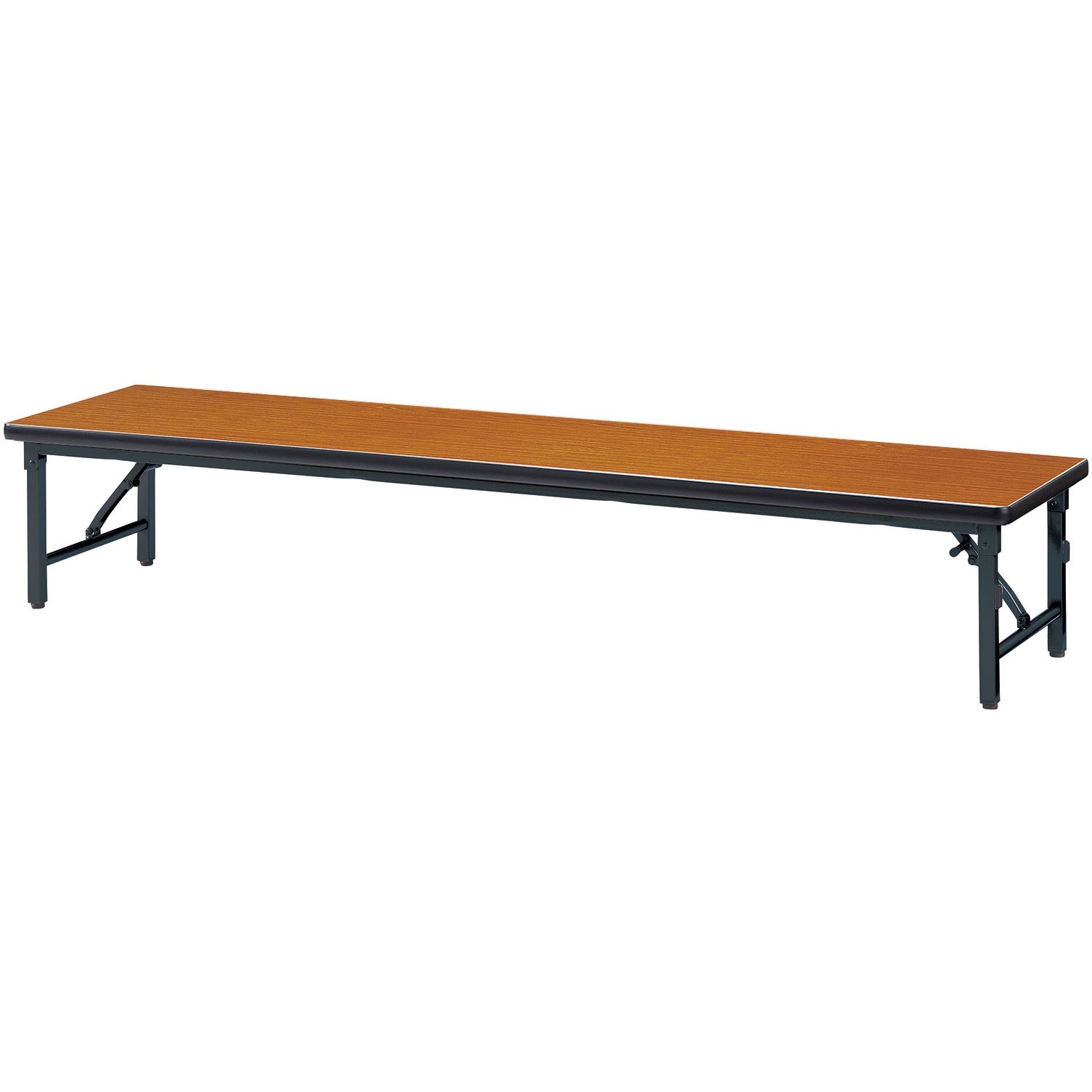 ZL-B1545S-TK 折り畳み座卓テーブル ニシキ工業 チーク色 幅1500mm奥行450mm高さ330mm  ZL-B1545S-TK