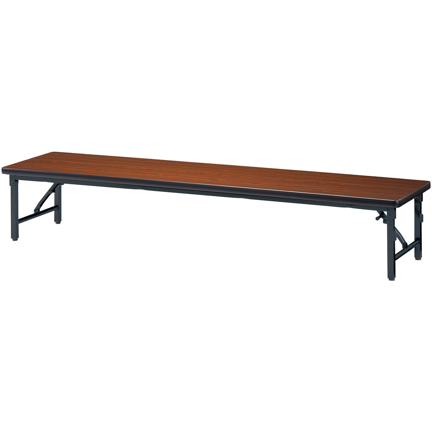 ZL-B1545S-RO 折り畳み座卓テーブル ニシキ工業 ローズ色 幅1500mm奥行450mm高さ330mm  ZL-B1545S-RO