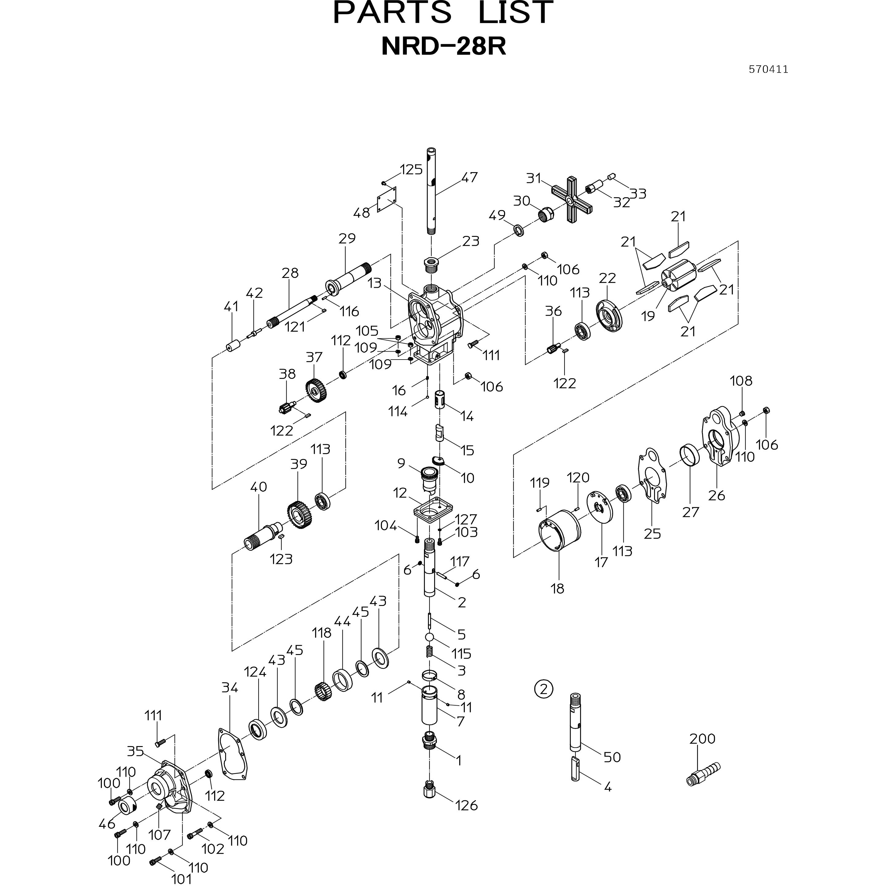15106822 エアードリル NRD-28R 部品 日本ニューマチック工業 ドリルソケット