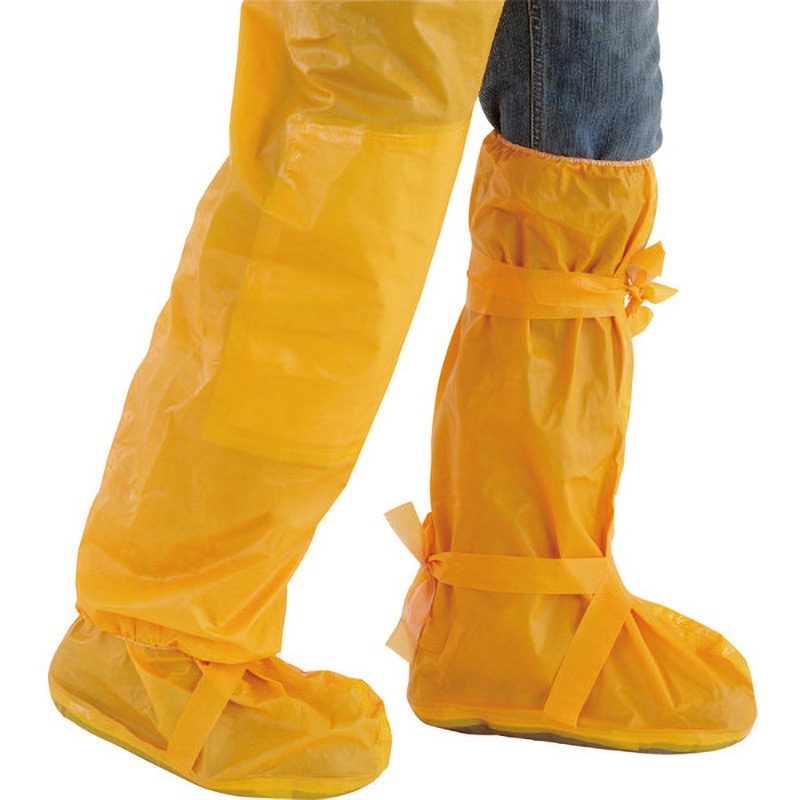 4560000 スパセルコンフォート ミディアム オーバーブーツ ハネウェル ロングタイプ 区分:使い捨て オレンジ色 フリーサイズ 1箱(10足)