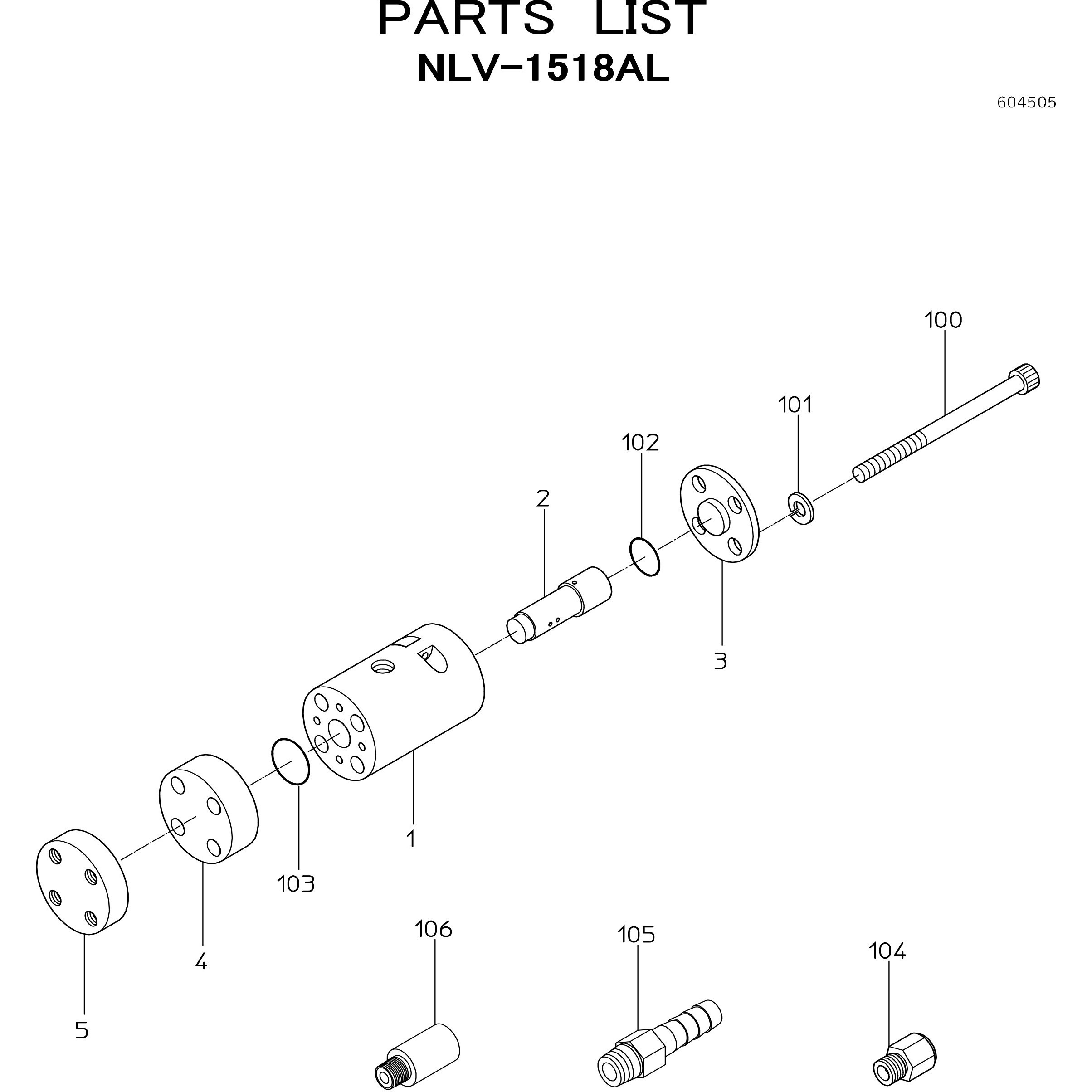 17512732 エアーバイブレータ NLV-1518AL 部品 日本ニューマチック工業 シリンダ