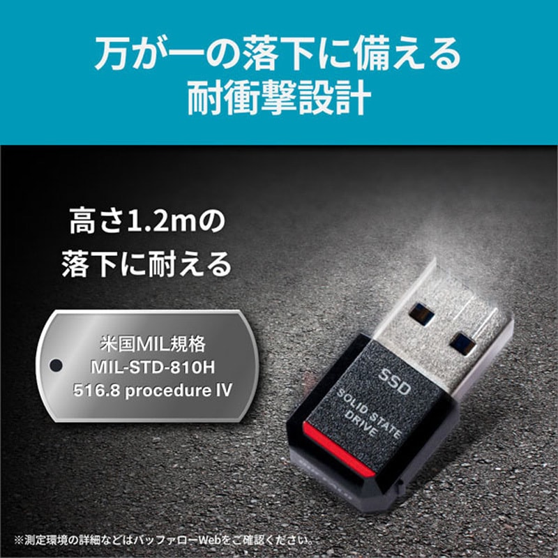 SSD-PST1.0U3BA/D 外付けSSD ポータブル USB3.2 Gen2 小型 TV