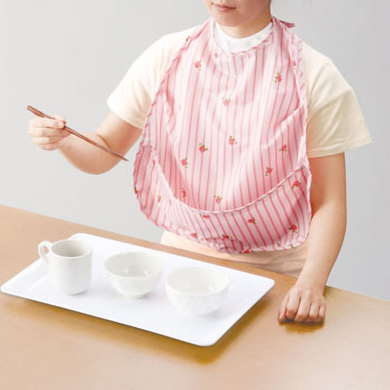 00073755 PH食事用エプロン ポケット付 オオサキメディカル