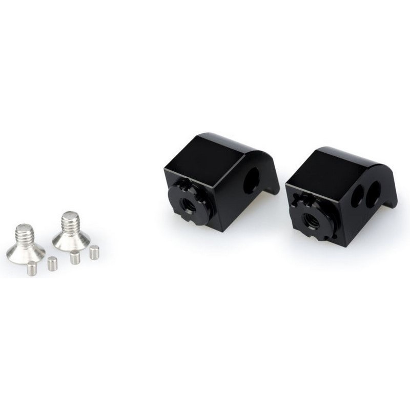 20253N Puig アダプター adjustable Passenger フットペグ | 20253 Puig (プーチ) ブラック色