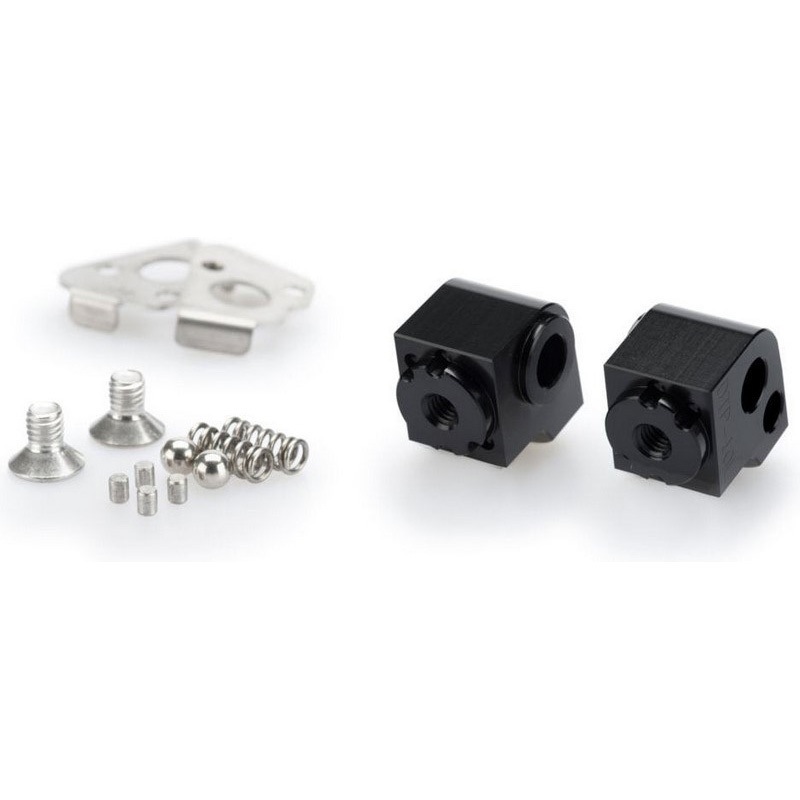 20275N Puig アダプター adjustable Passenger フットペグ | 20275 Puig (プーチ) ブラック色