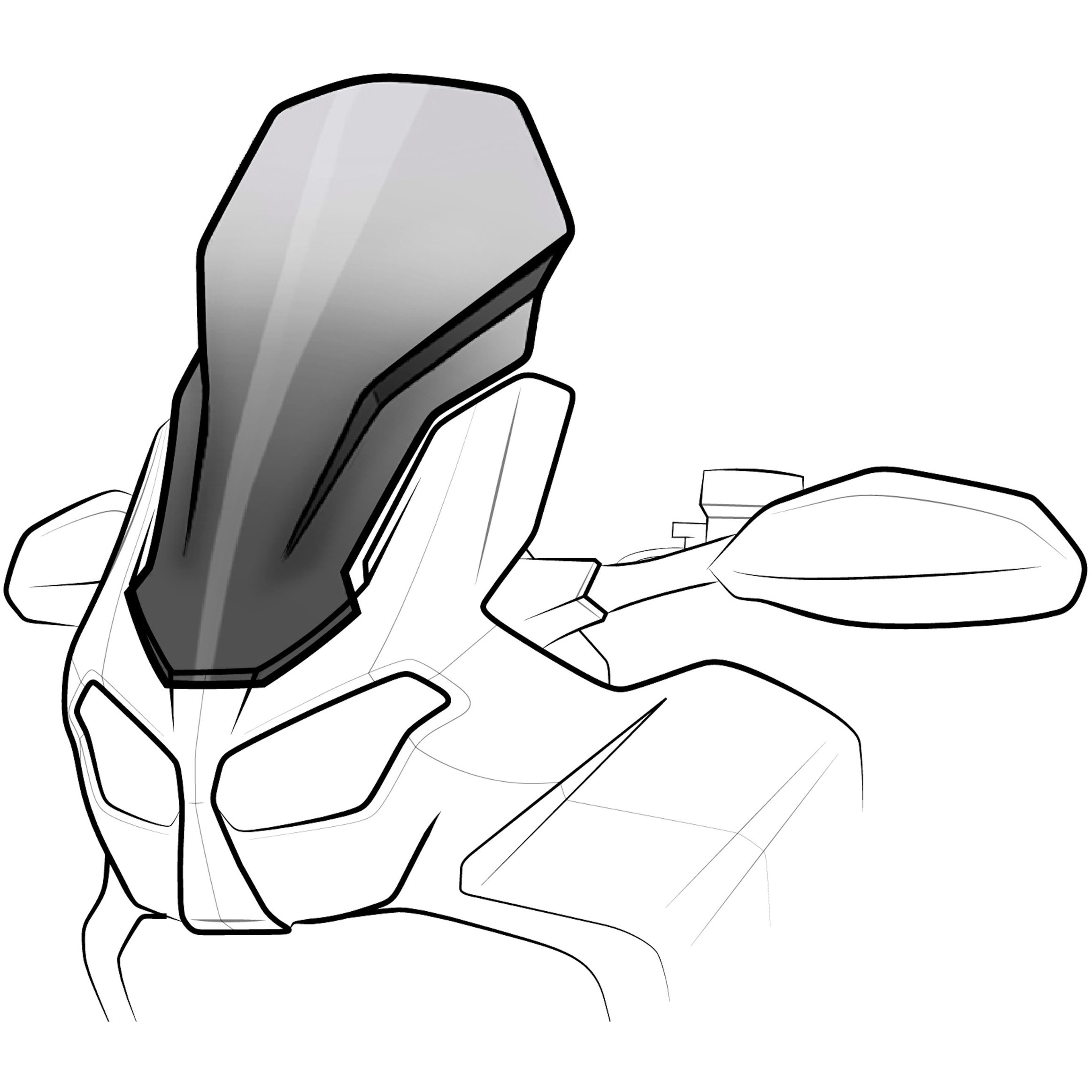 りょうページ プーチ F800S/ST レーシングスクリーン カラー ブラック Puig