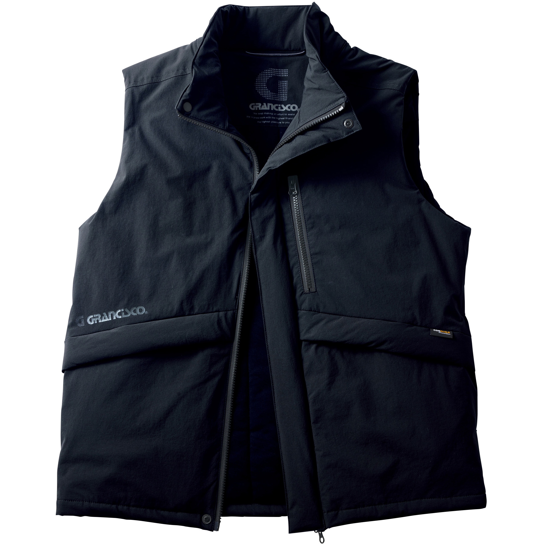 GC-W587 防寒ベスト GRANCISCO ブラック色 4L着丈72cm  GC-W587