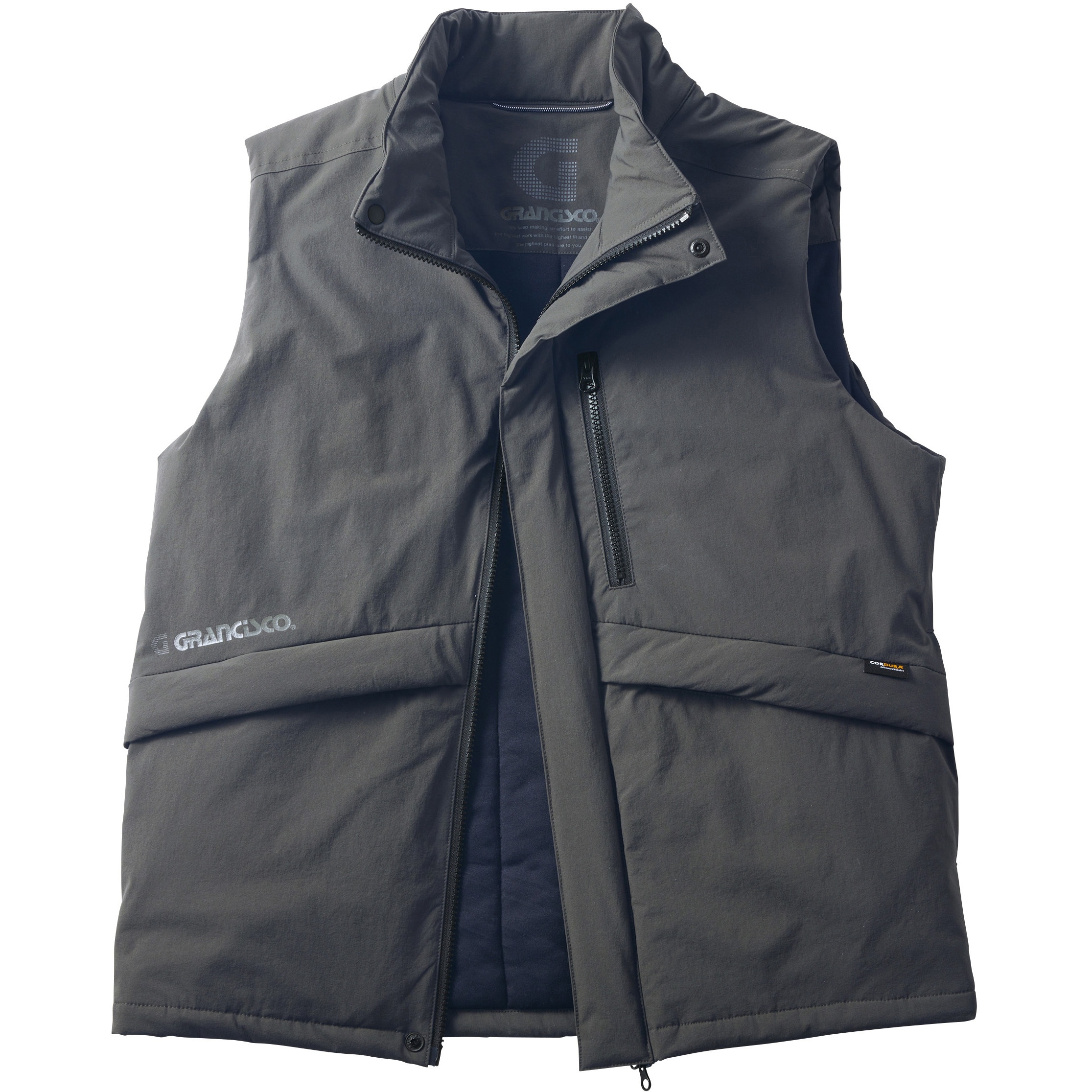 GC-W587 防寒ベスト GRANCISCO チャコール色 LL着丈68cm  GC-W587
