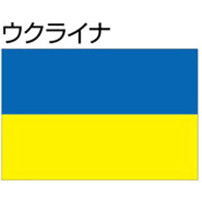 ウクライナ 船舶用外国旗 3巾 ノーブランド 3巾(中型)サイズ
