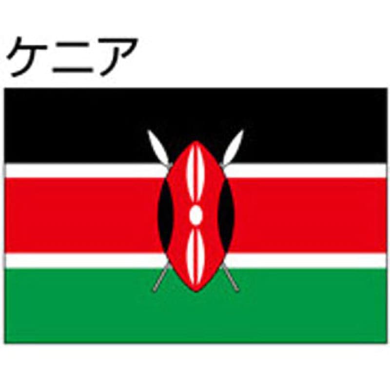 ケニア 船舶用外国旗 3巾 ノーブランド 3巾(中型)サイズ