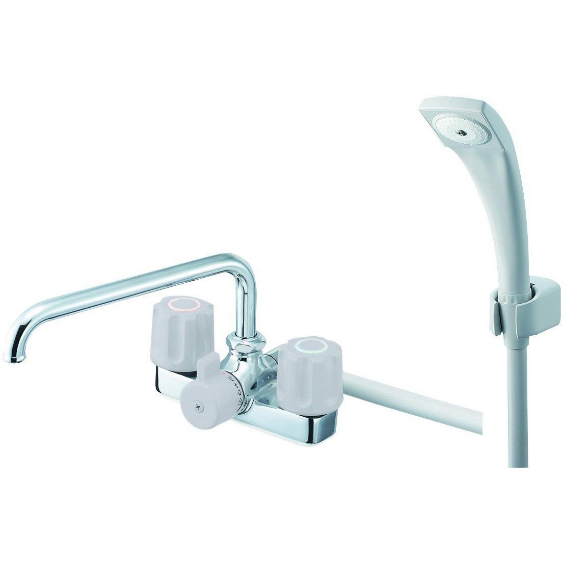 三栄 水栓金具 SK710-LHツーバブルデッキシャワ混合栓 SK710-LH-13 ツーバブルデッキシャワー混合栓 1個 SANEI(旧:三栄水栓