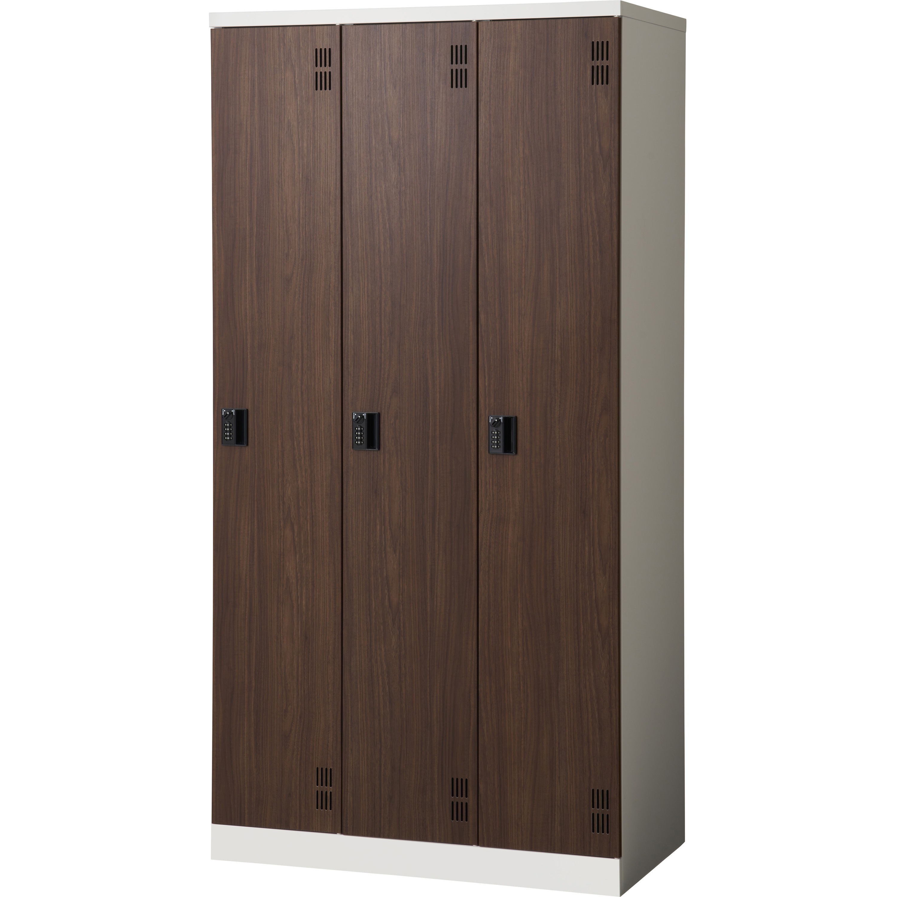 SLM-3BRD スチールロッカー エランサ(ELANSA) 3人用 ダイヤル錠   SLM-3BRD