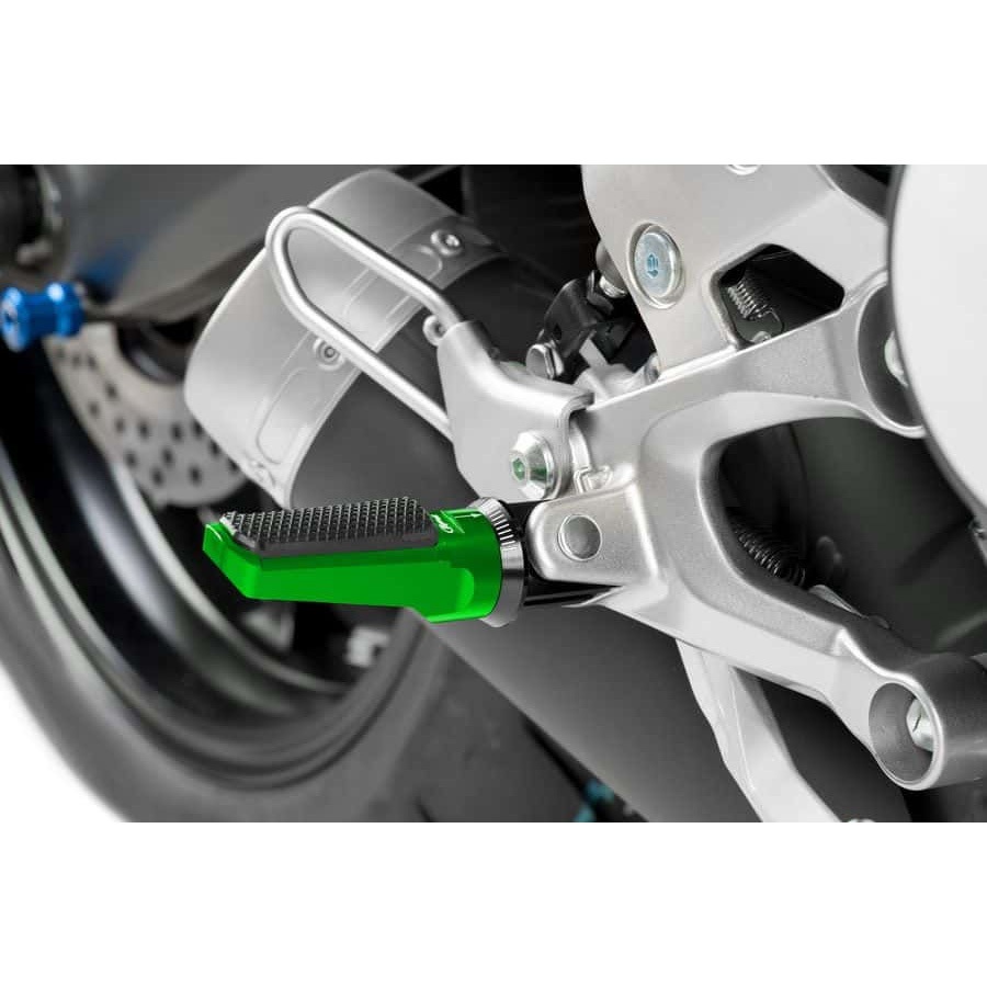 7318V スポーツ フットペグ | 7318 Puig (プーチ) グリーン色 【通販