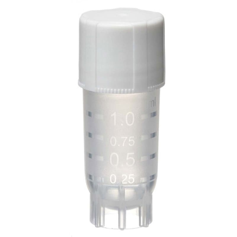 クライオチューブ1.0mL 自立型 滅菌 500本入 1箱(25袋×20本) WATSON 【通販モノタロウ】