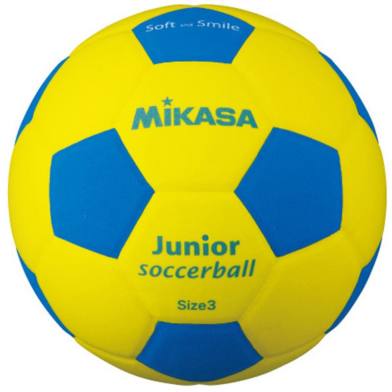 SF3J-YBL スマイルサッカー3号 軽量球 MIKASA (ミカサ) サイズ円