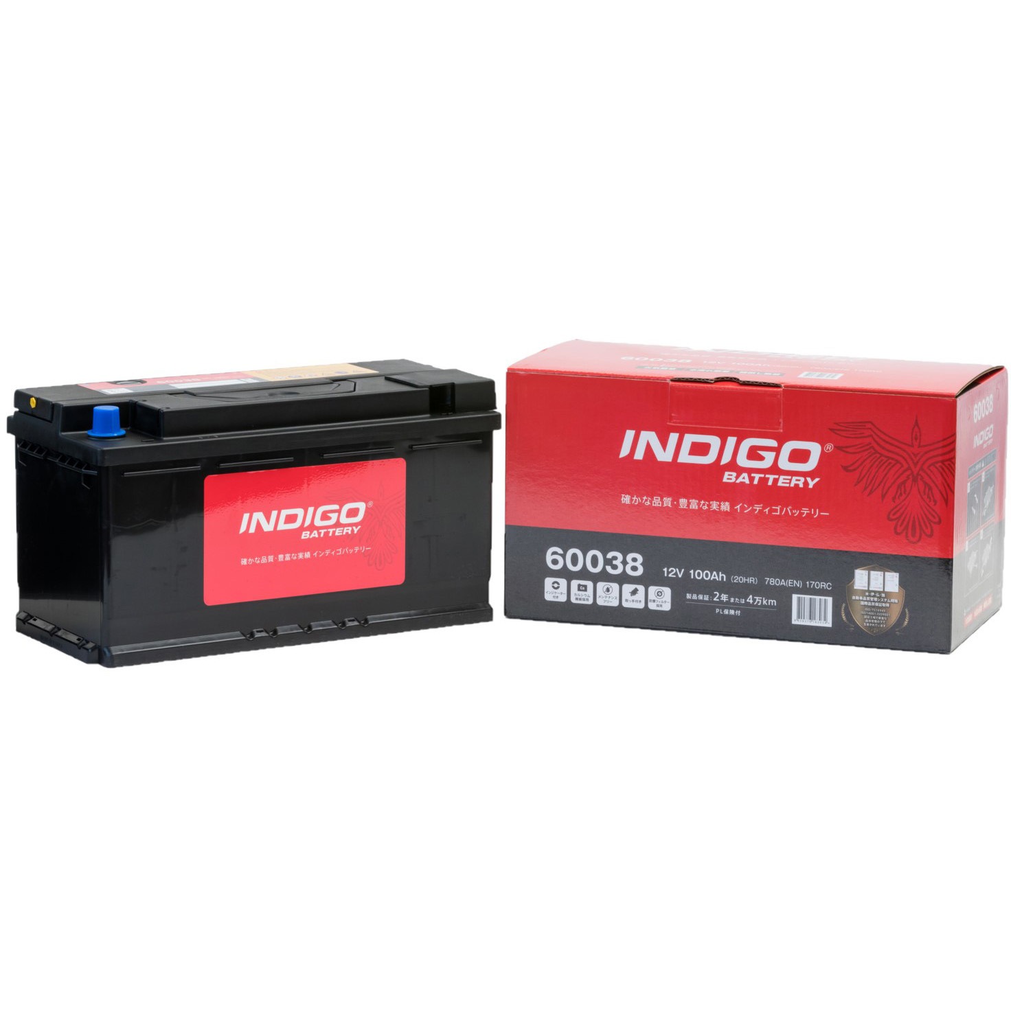 60038 インディゴバッテリー(欧州車) 1個 INDIGO 【通販モノタロウ】 14,804円