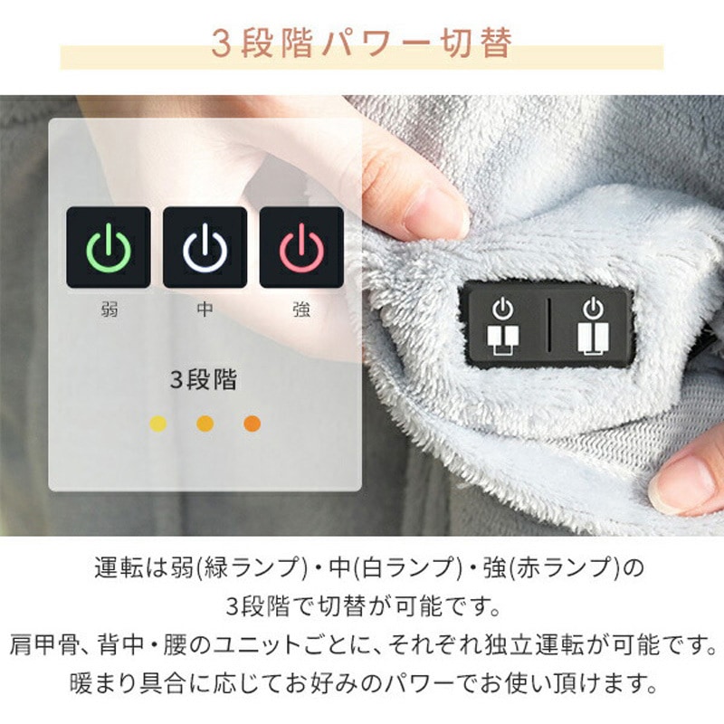 YKTAPP-75US どこでも電気着る毛布 くるみケット(USB・オーバータイプ