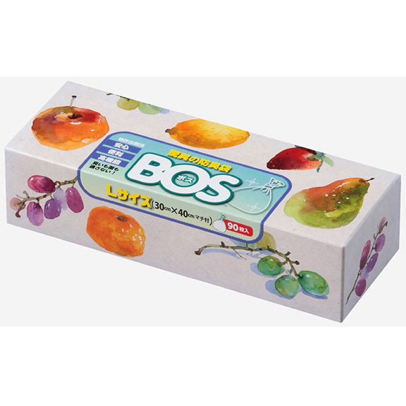 おむつが臭わない袋 BOS 大人用 Lサイズ 1箱（90枚入） ×10箱セット BOS おむつが臭わない袋 大人用 クリロン化成 サイズL 1個(90枚