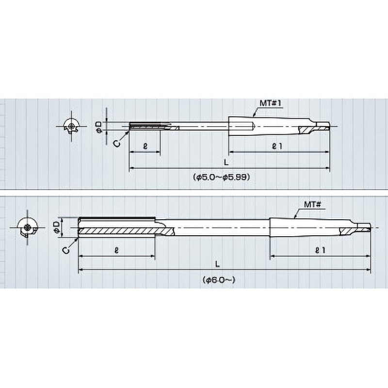 CR-23.96XMT2 付刃チャッキングリーマー 三洋工具 直径23.96mm刃長65mm
