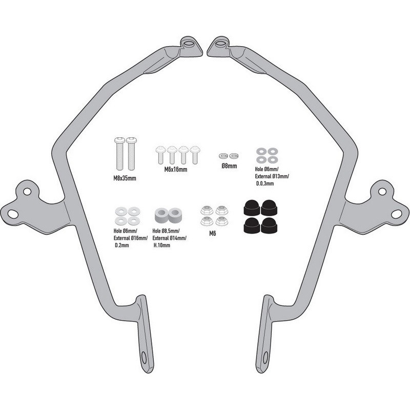 AL1182A AL1182A specific フィッティングキット Race Cafe スクリーン 100AL 100ALB 140A 140S on Honda CM× 500 Rebel 20 1個 GIVI(ジビ) 【通販モノタロウ】