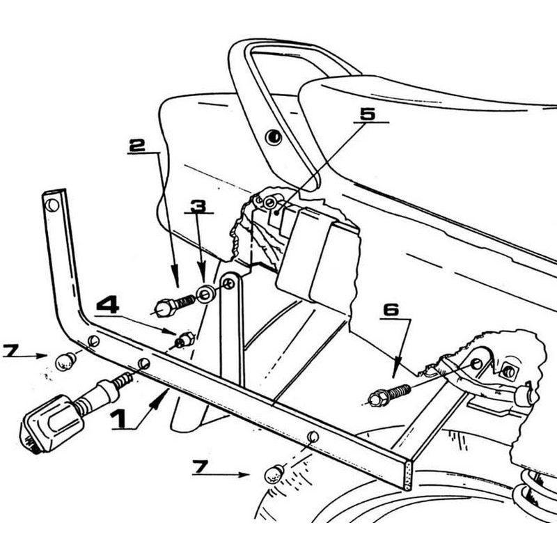 250F MONORACK(モノラック) アーム トップケースマウント 1個 GIVI(ジビ) 【通販モノタロウ】