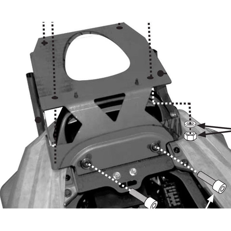 4106FZ MONORACK(モノラック) アーム トップケースマウント 1個 GIVI(ジビ) 【通販モノタロウ】