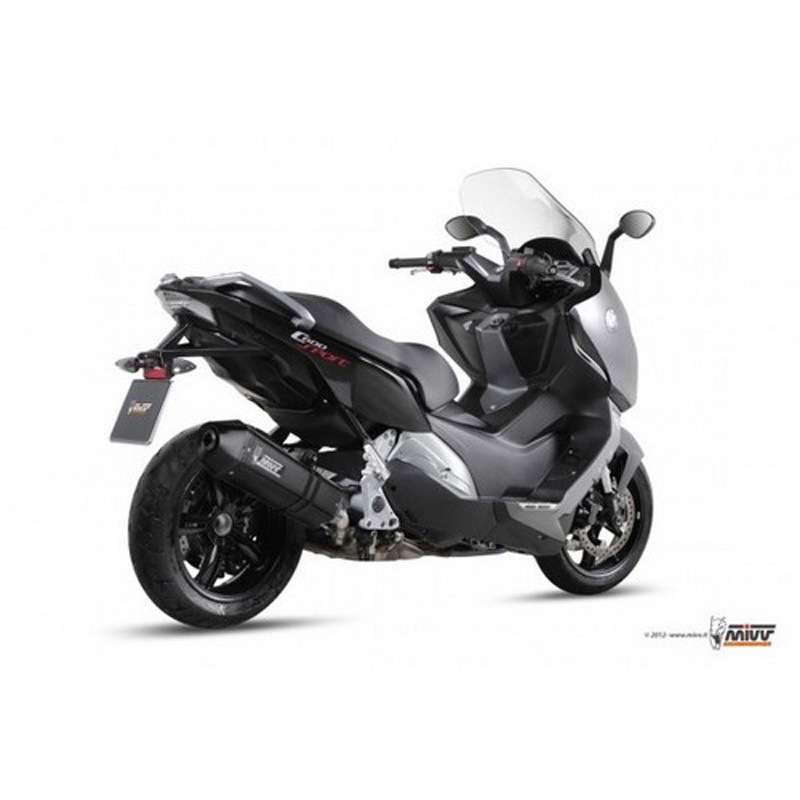 B.013.LRB SPEED EDGE スリップ オン ブラックステンレス BMW C 600 SPORT (2012  2015) 1個 MIVV (ミヴ) 【通販モノタロウ】