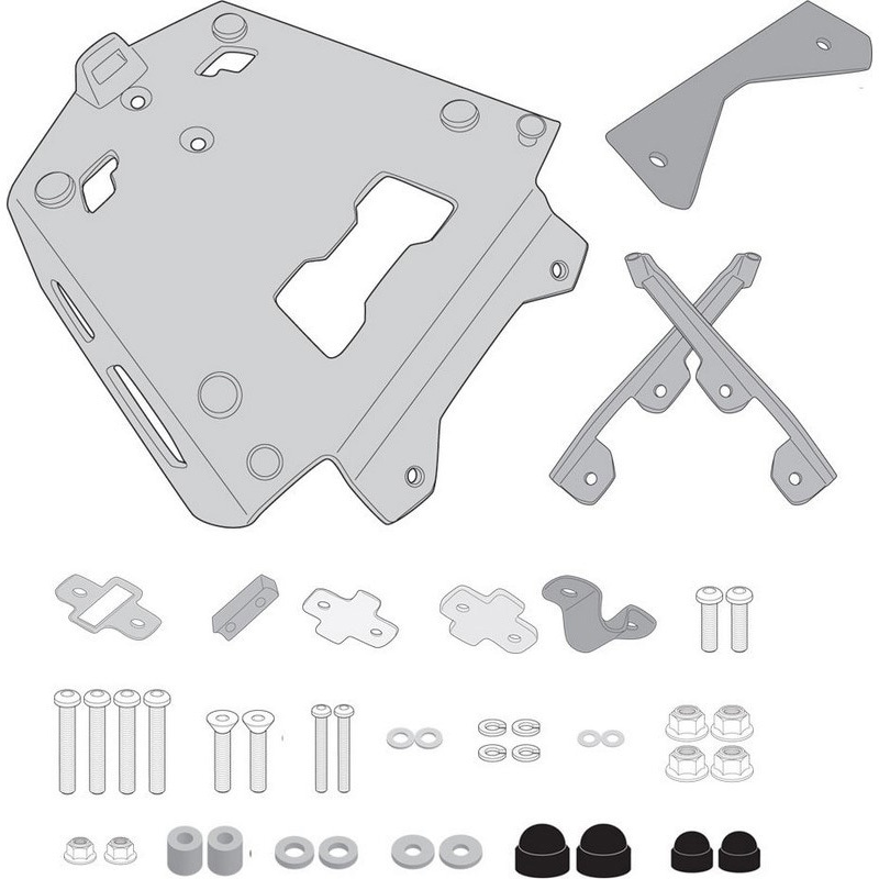 SRA5134 アルミニウム トップケース キャリア Monokey(モノキー)ケース用 6 Kg 1個 GIVI(ジビ) 【通販モノタロウ】
