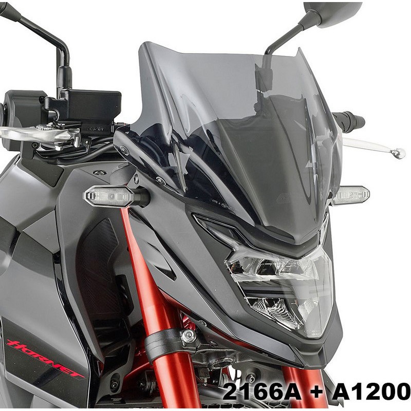 2166A ウィンドシールド  ティンテッド  280×365 mm (H×B) 1個 GIVI(ジビ) 【通販モノタロウ】