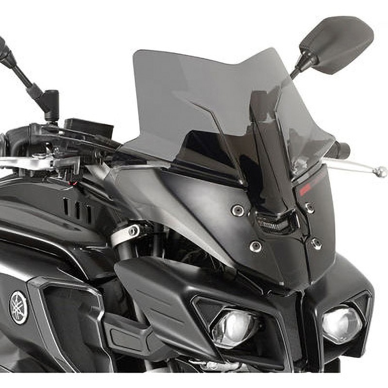D2129B ウインドスクリーン Yamaha MT10 1620 ダークスモーク dim. H×W 36×36 cm sport スクリーン 1個 GIVI(ジビ) 【通販モノタロウ】