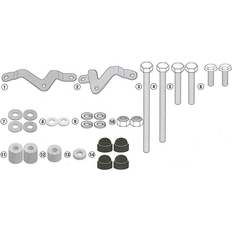 SLD6412KIT クラッシュパッドフィッティングキット 1個 GIVI(ジビ) 【通販モノタロウ】