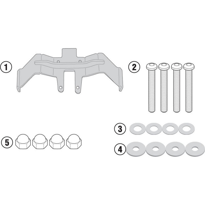 3110KIT サドルバッグスペーサー用マウンティングキット TST3110 1個 GIVI(ジビ) 【通販モノタロウ】