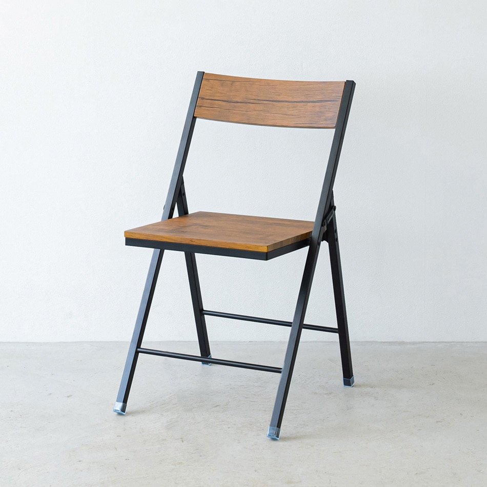 ハイチェア NK-117 ヴィンテージスクエアチェア 永井興産 ブラウン色 高さ780mm幅