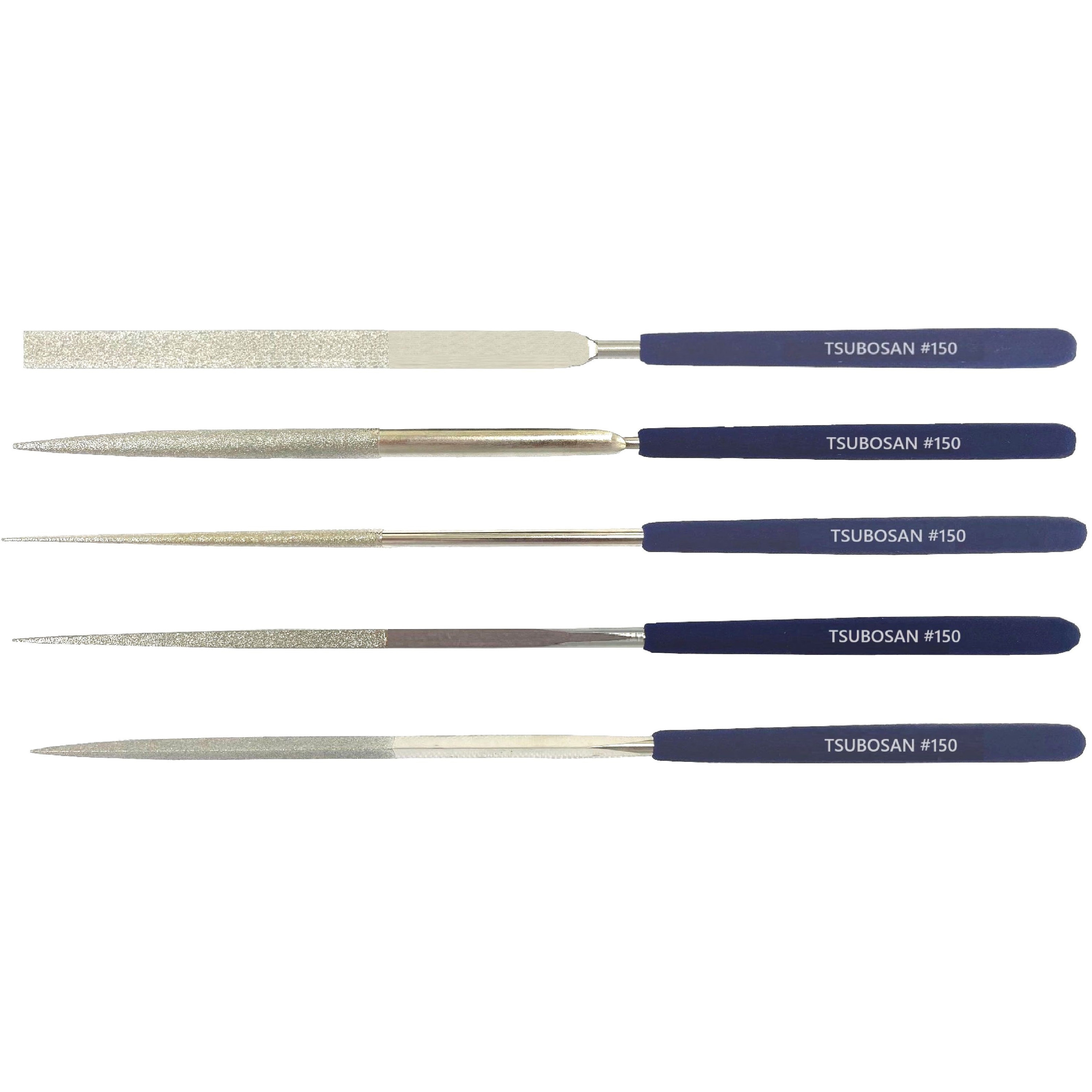 DSST0510 ダイヤモンドヤスリ Sタイプ #150 ツボサン 5種セット 全長200mm  DSST0510