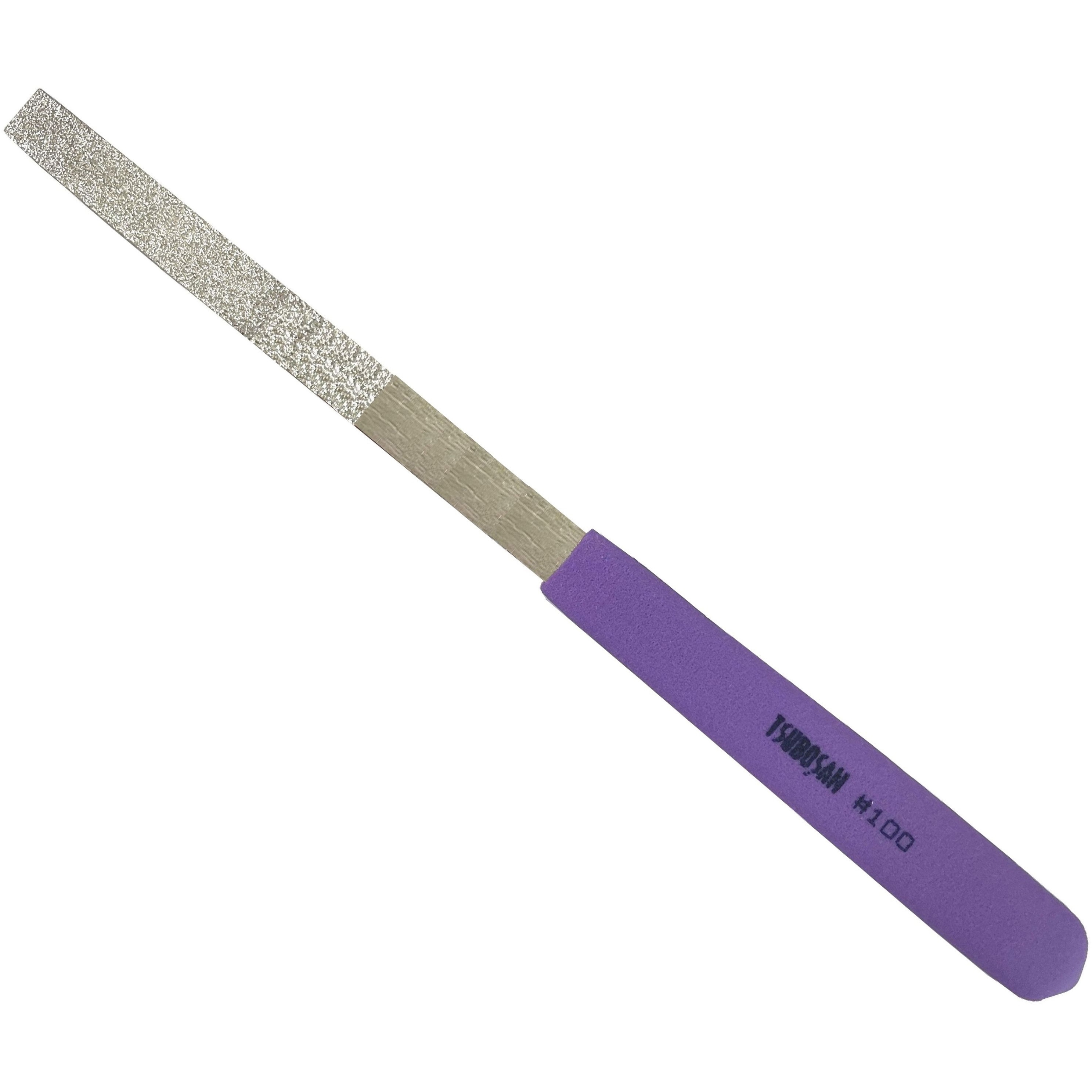 DKHI0500 ダイヤモンドヤスリ Kタイプ #100 ツボサン 平 全長215mm幅11mm厚さ3.5mm 1本 DKHI0500