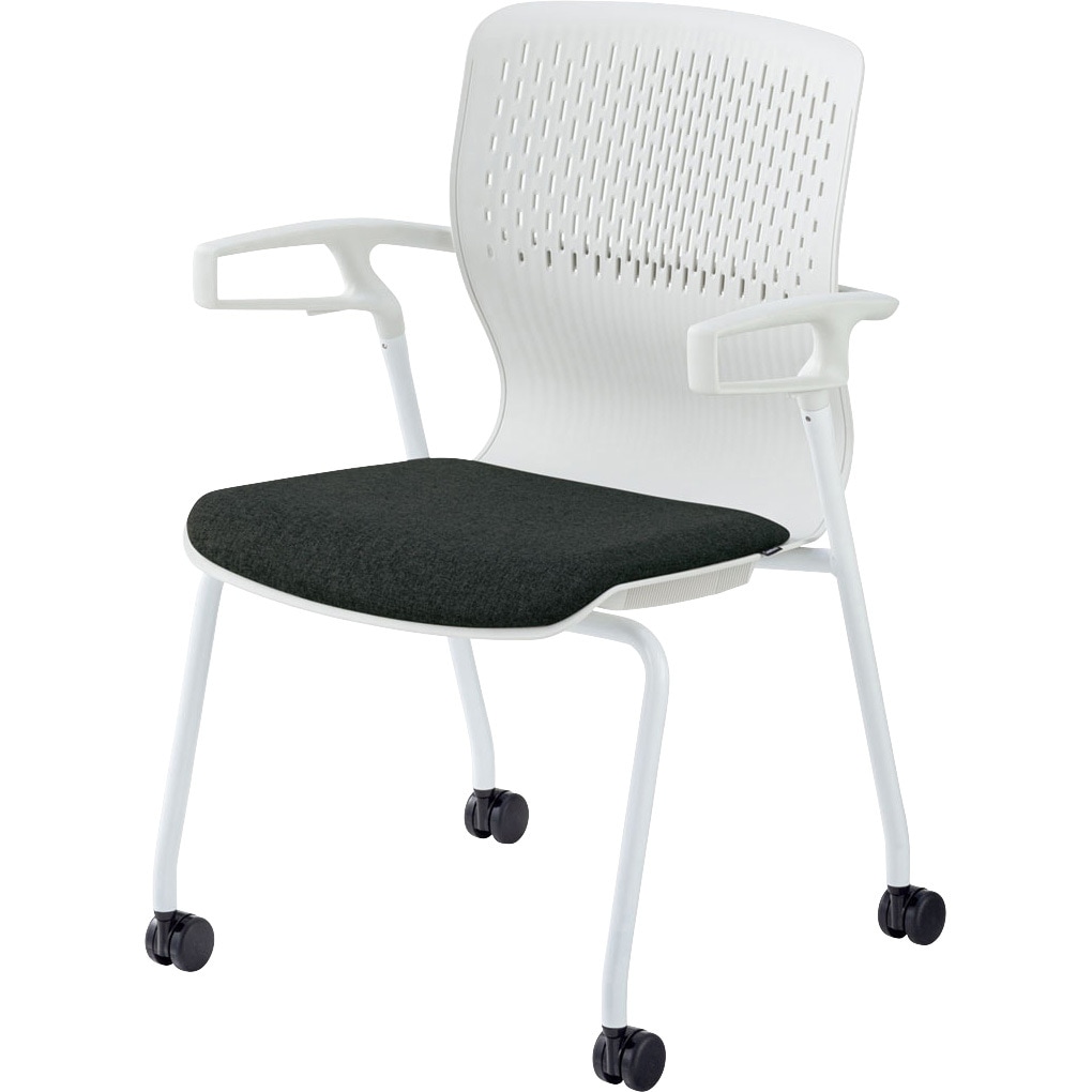 6-118-1100 ミーティングチェア Cazetora[カゼトラ]4本脚(キャスタータイプ) 内田洋行 質量9.8kg   6-118-1100