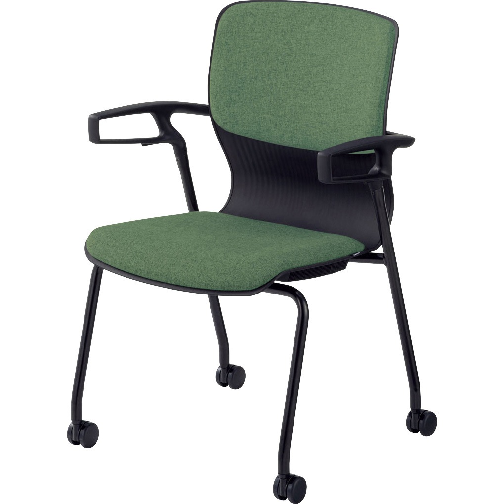 6-118-1616 ミーティングチェア Cazetora[カゼトラ]4本脚(キャスタータイプ) 内田洋行 質量10.3kg   6-118-1616 32,487円