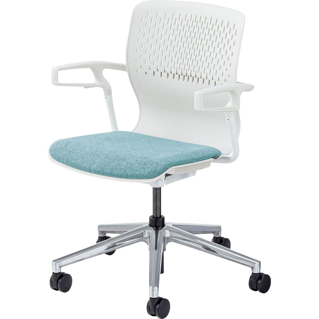 6-118-1403 ミーティングチェア Cazetora[カゼトラ]5本回転脚 内田洋行 質量13.6kg   6-118-1403