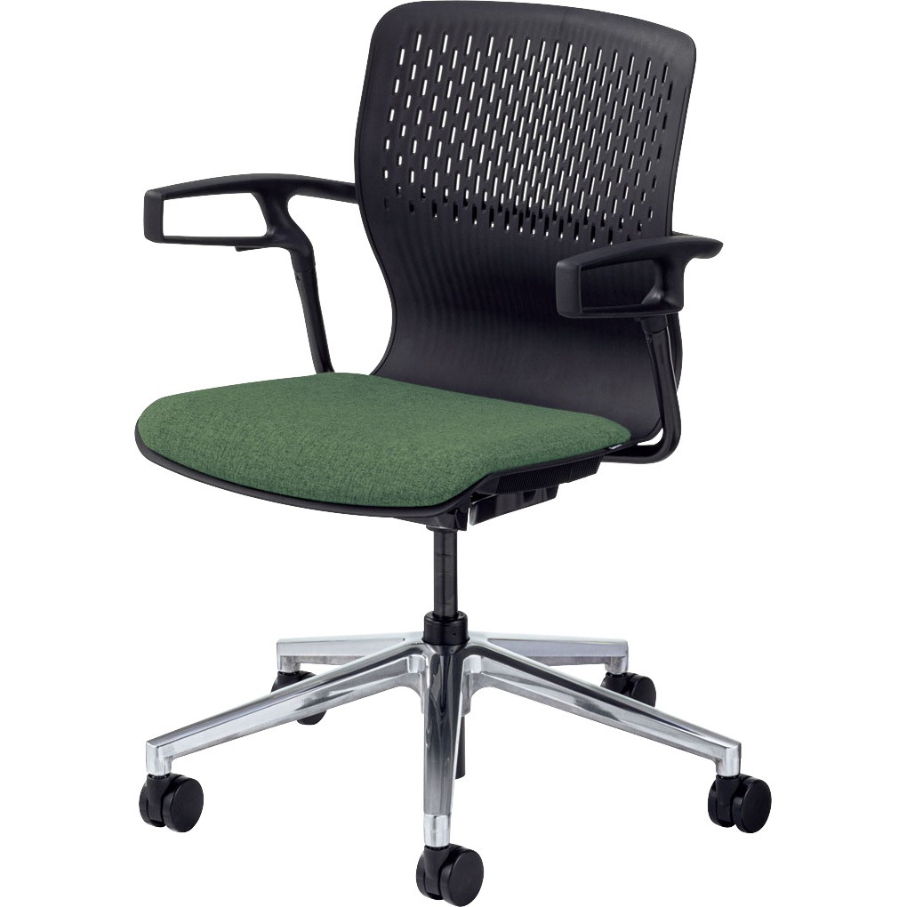 6-118-1416 ミーティングチェア Cazetora[カゼトラ]5本回転脚 内田洋行 質量13.6kg   6-118-1416