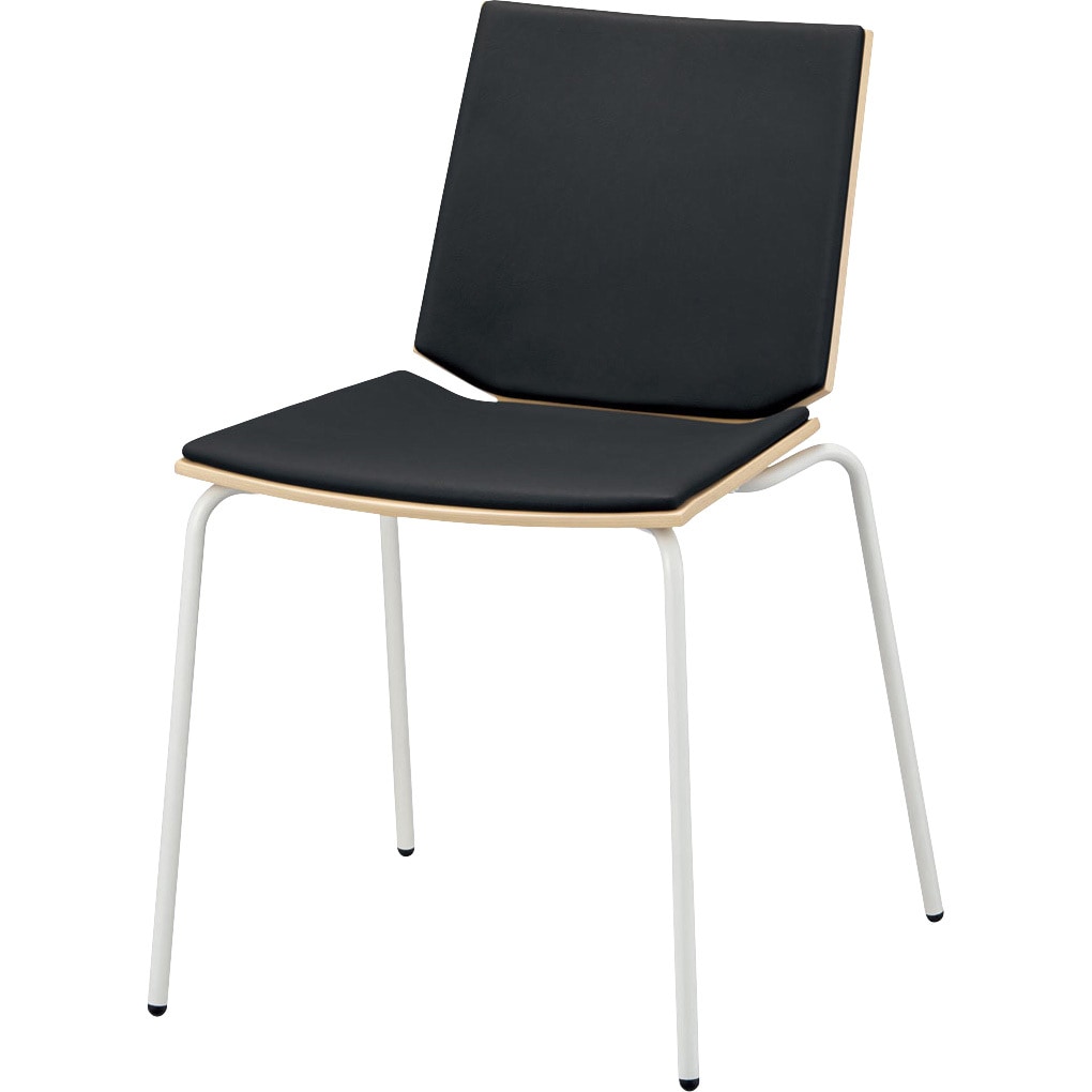 6-119-5830 ミーティングチェア Hazel[ヘーゼル]4本脚(固定脚) 内田洋行 質量6.6kg   6-119-5830