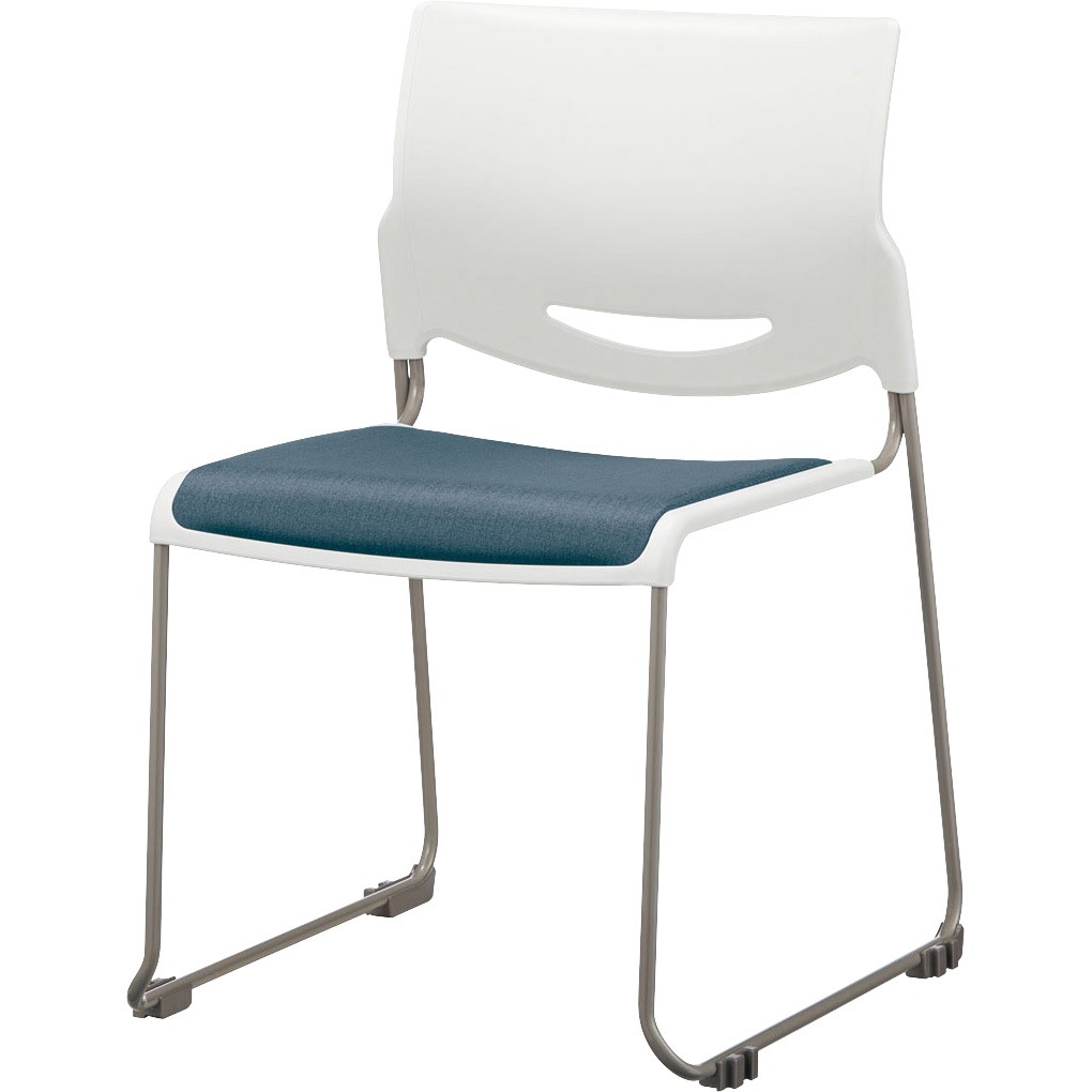 6-113-1064 ミーティングチェア MP-110シリーズ 内田洋行 連結 ループ脚 キャスターなし 高さ758mm幅510mm奥行525mm  6-113-1064