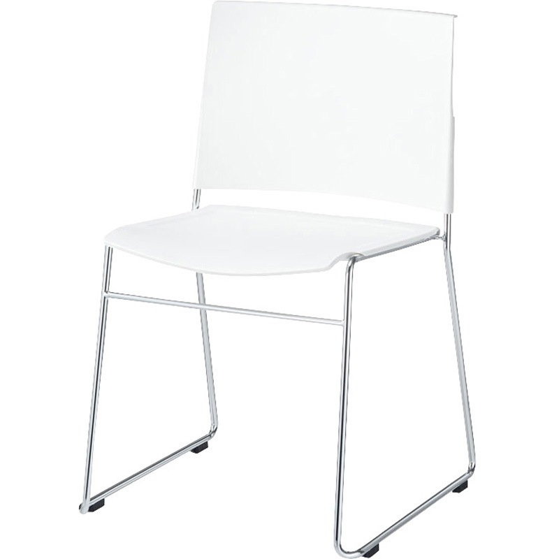 6-110-7900 ミーティングチェア MP-ELAシリーズ スタンダードタイプ 内田洋行 メッキ ループ脚