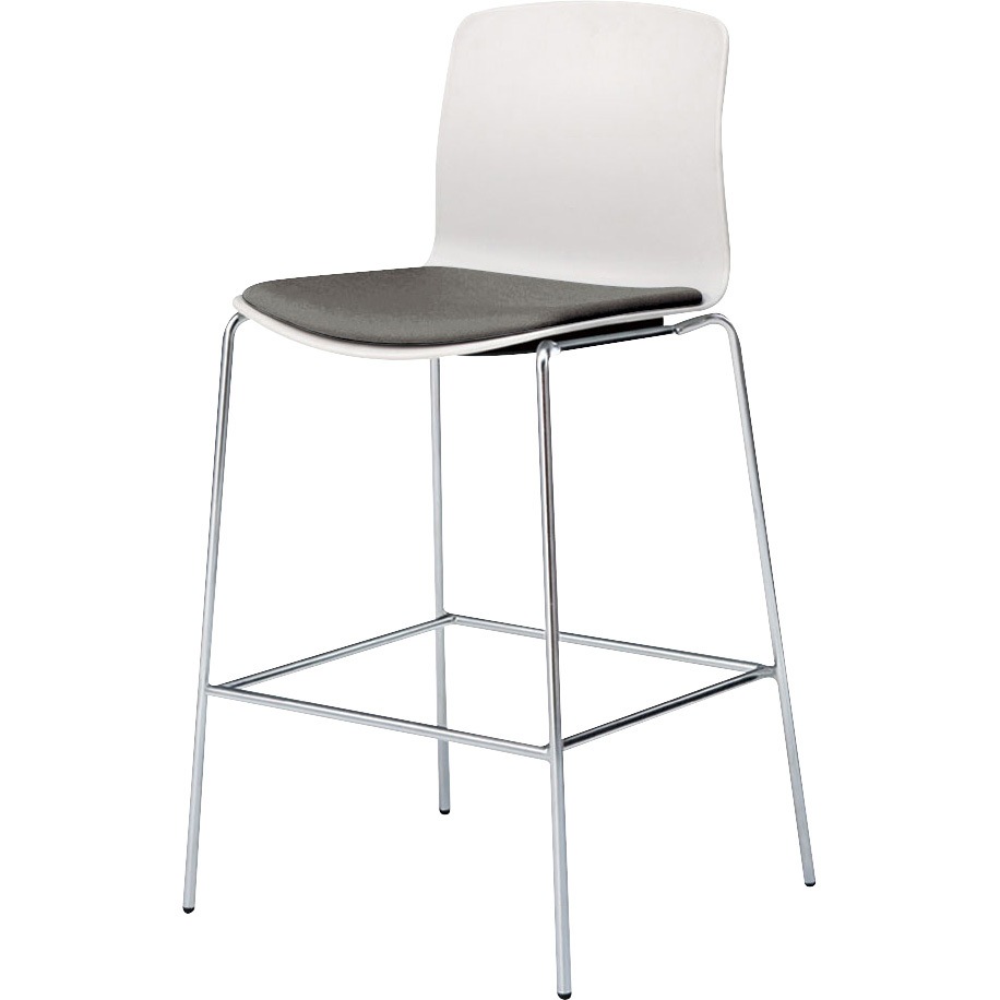 6-115-5312 ミーティングチェア ricco[リッコ]4本脚(ハイタイプ) 内田洋行 外形寸法551×501×1010mm  6-115-5312