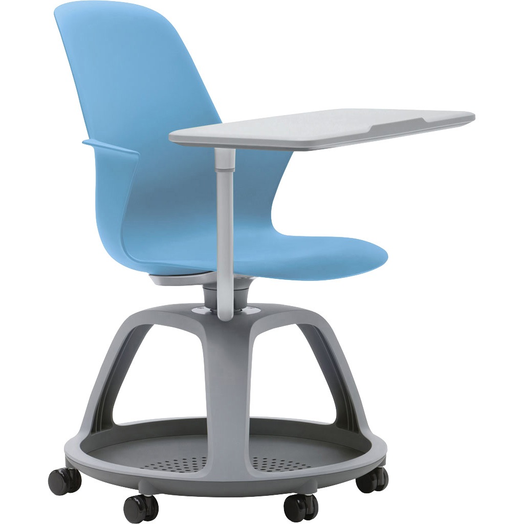6-100-7103 ミーティングチェア Steelcase Node[ノード] 内田洋行 キャスターあり ピカソ メモ台あり 質量13.7kg 高さ889mm幅705～832mm奥行635～800mm  6-100-7103
