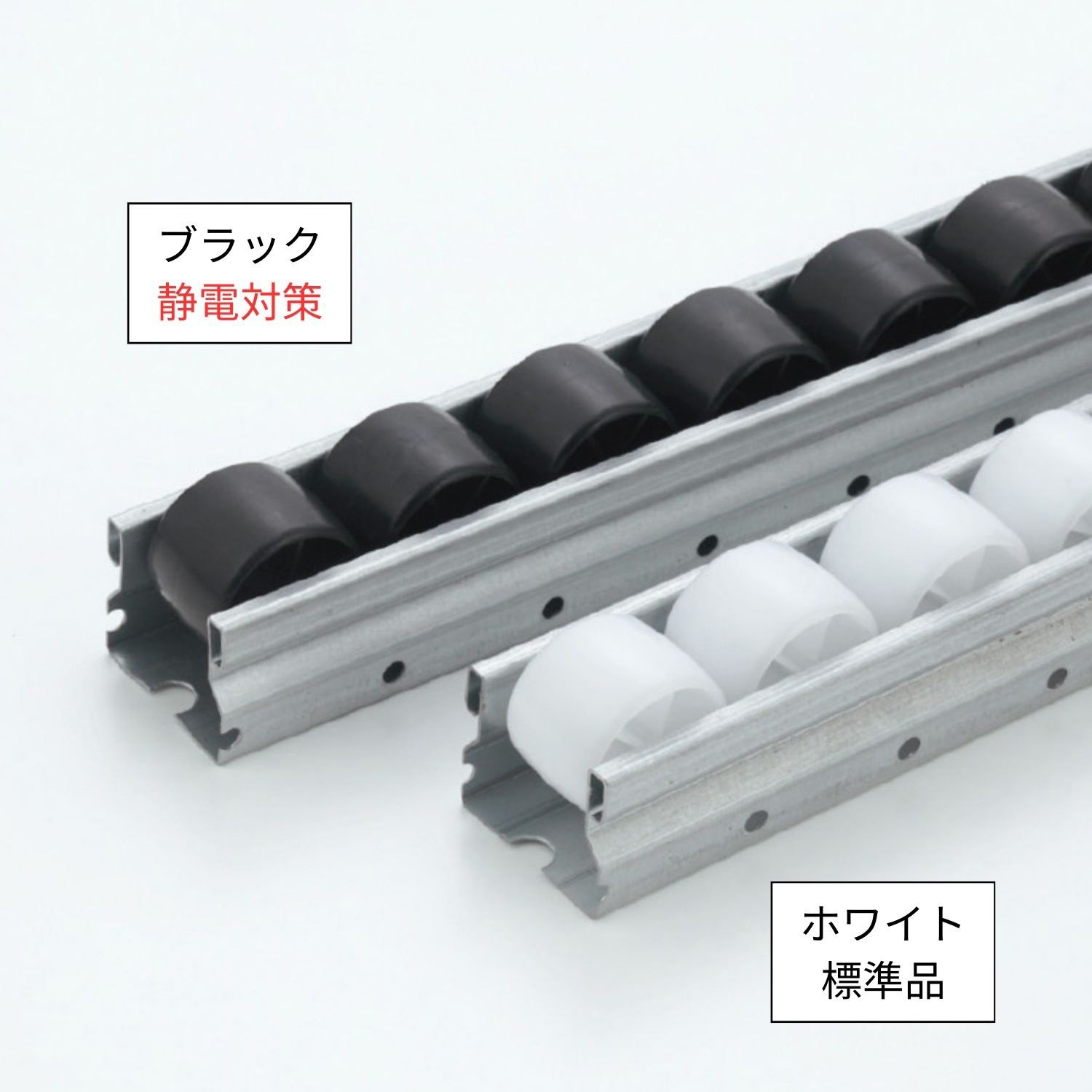 GP4036A-4 プラコン40 樽型ローラー36ピッチ TMEHジャパン ホワイト色