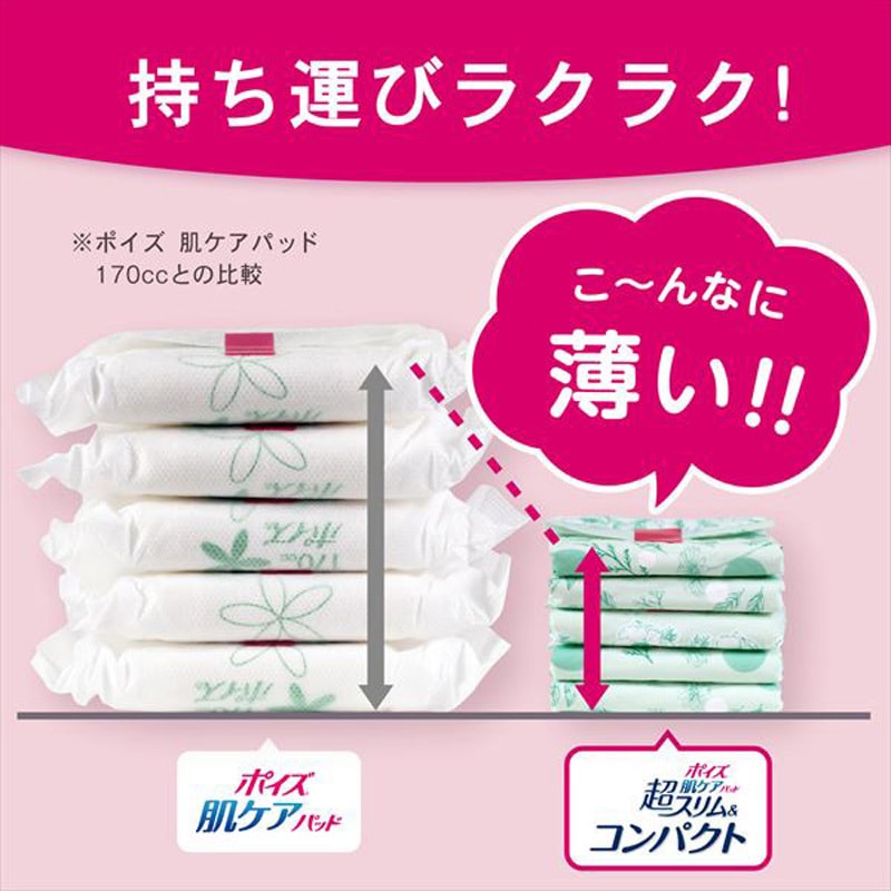 85603 ポイズ 肌ケアパッド 超スリム&コンパクト 1箱(16枚×6袋) 日本