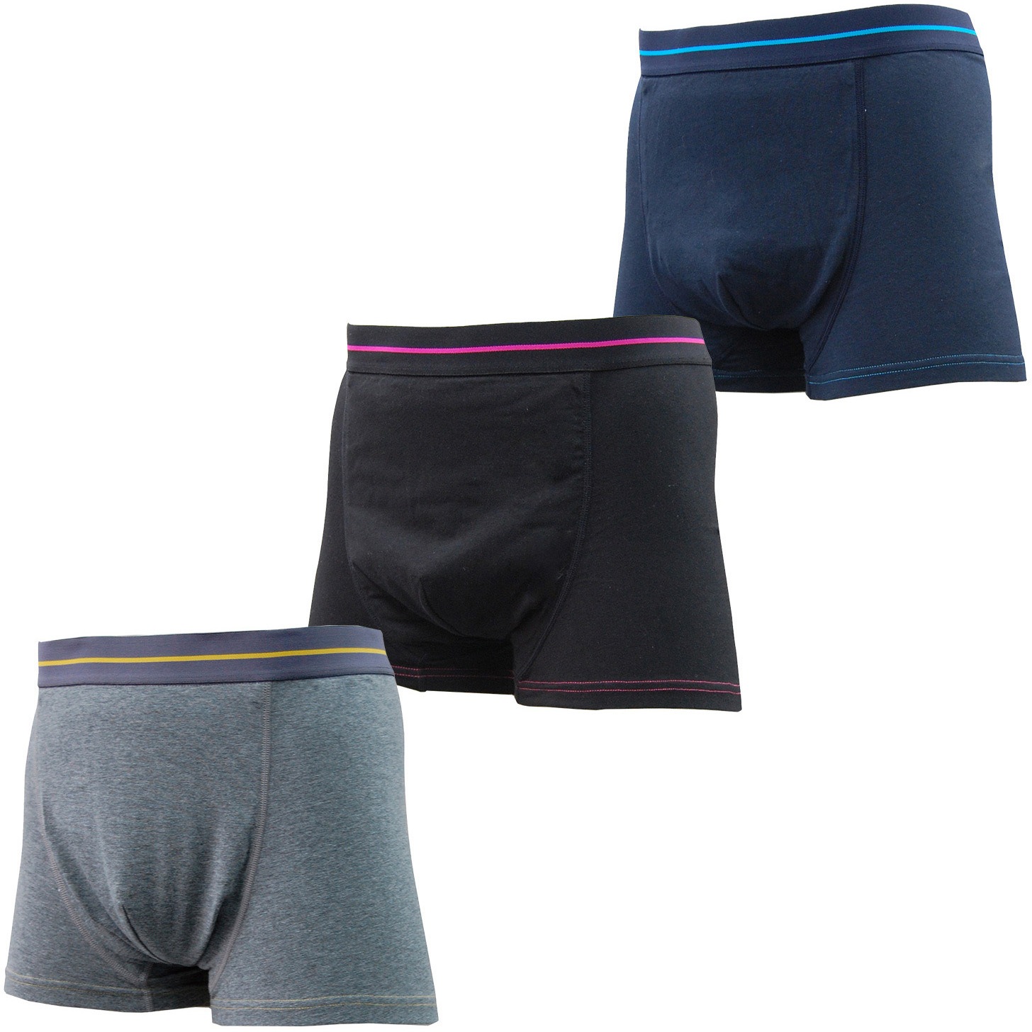 SPMMOK-471GA-M メンズ 吸水消臭 スマートボクサーパンツ 辻一 サイズM 1セット(3枚) SPMMOK-471GA-M