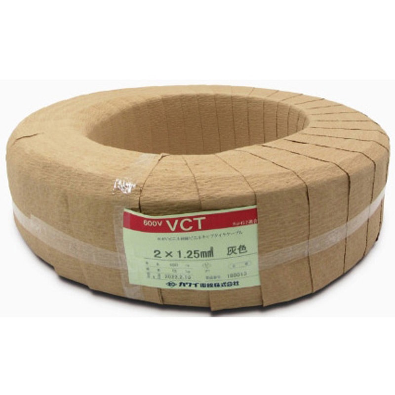600VVCT(灰)14sq×4c ビニルキャブタイヤケーブル 1巻(20m