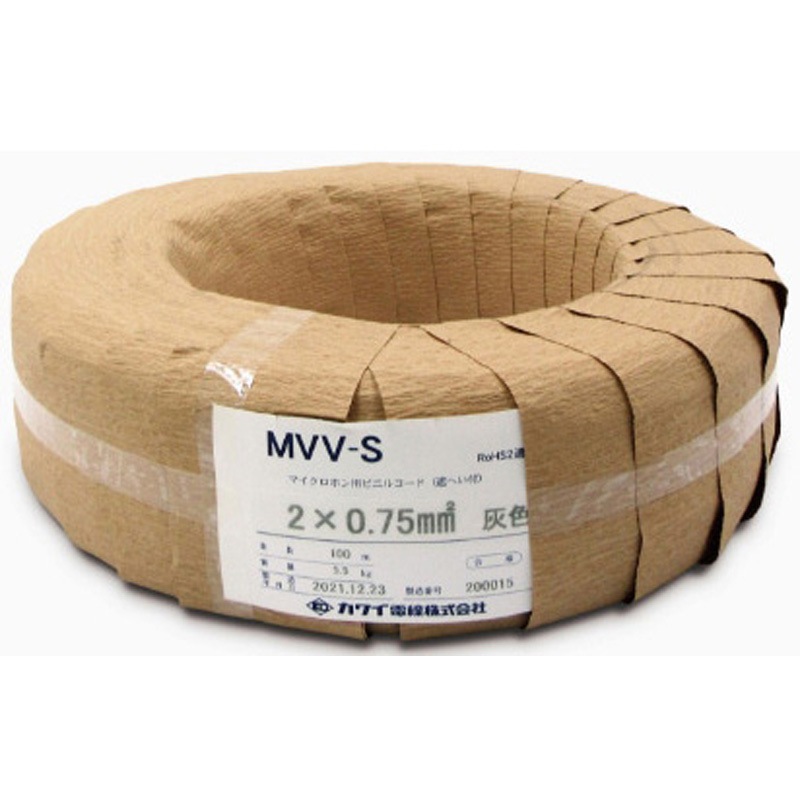 MVV-S0.75sq×8c マイクロホン用ビニルコード 1巻(20m) カワイ電線 【通販モノタロウ】 8,698円
