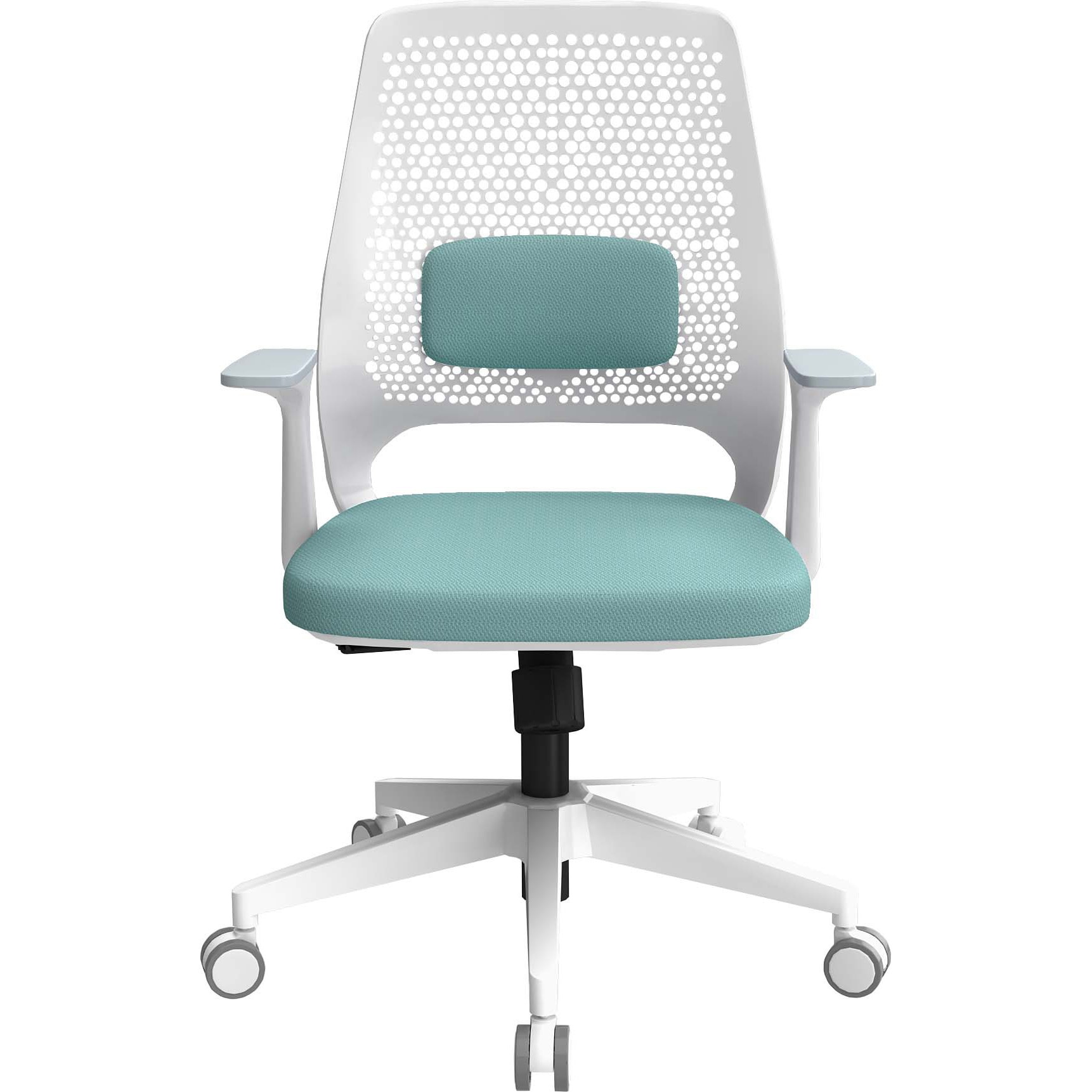 OC-300ARM-BLGY OC-300チャア肘付き ブルー×グレー Y2K キャスターあり